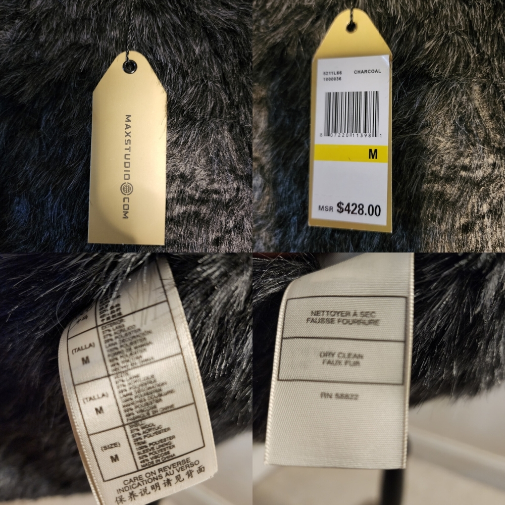 🔥Max Studio Faux Fur Wool Jacket - Picture 17 of 17